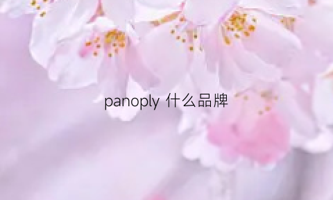 panoply什么品牌(popple是什么品牌)